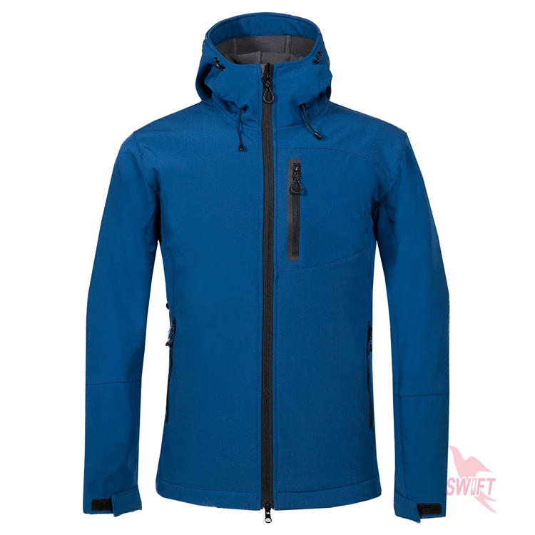 Description Picture 6 of itemCustomize LOGO Softshell Jacket Men Hooded Waterproof Thermal Fleece Outdoor Hiking Clothing Skiing Trekking Camping Ski Clothes