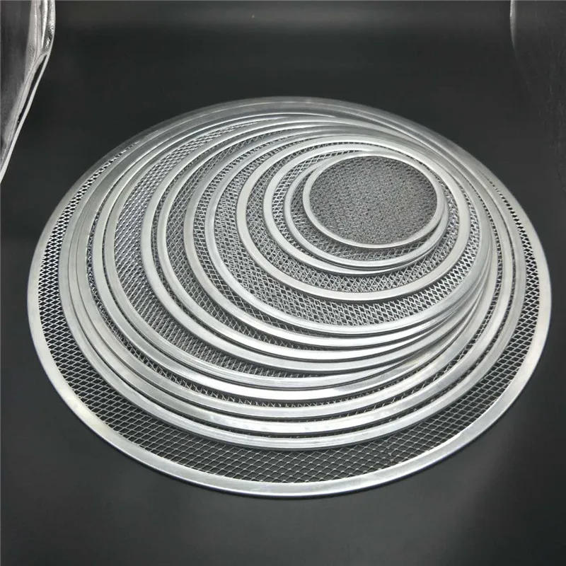 Description Picture 5 of itemNon stick Pizza Screen Pan Baking Tray Metal Net New Seamless Aluminum Metal Net Bakeware Kitchen Tools Pizza 6-22inch