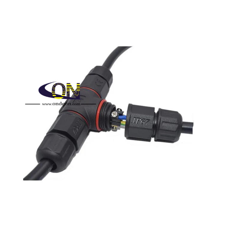 Description Picture 4 of itemWaterproof I Type T Type Electrical Cable Wire 3-pin Connector IP67 for Outdoor light LED Garden Light Underground Light Using