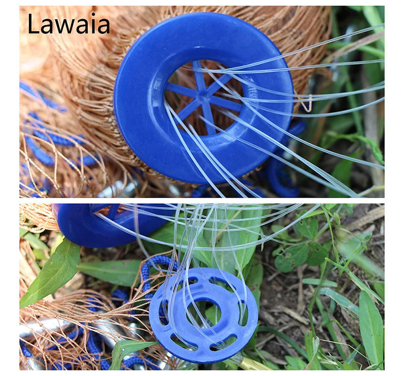 Description Picture 6 of itemLawaia Fish Net Pull Line set American Hand Throwing Net Shrinkable Lines Splitter Transparent net line Fishing Gear Accessories