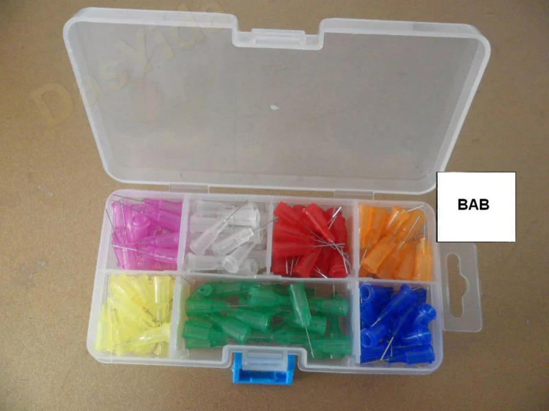 Description Picture 3 of item140PCS assorted 1/2-inch luer lock End S.S. precision dispensing Tip|(22G,23G,25G,27G,30G,32G,34G)*20|Dispense Tip set with case