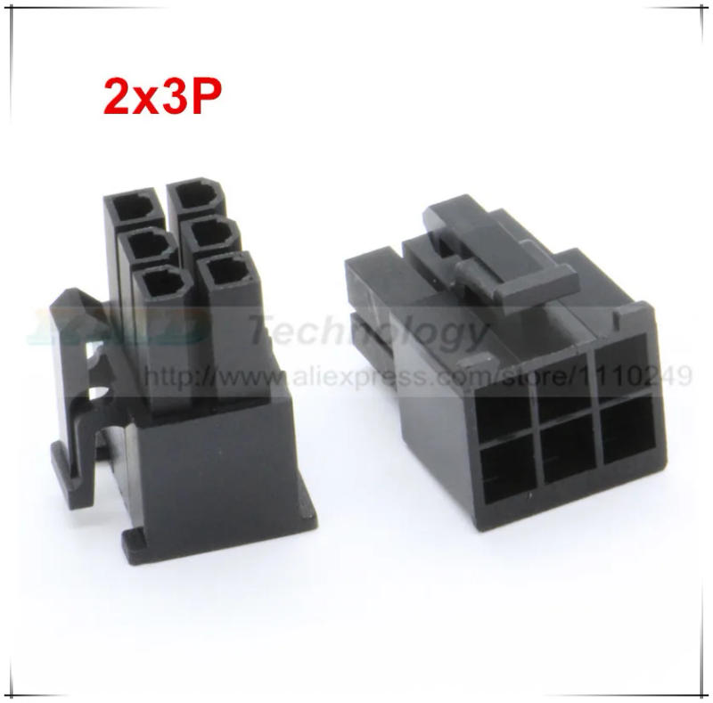Description Picture 4 of item10pcs/lot 5557-R 5557 4.2 mm Black Automotive wiring harness connector male 2 - 24 pin for PC/computer graphics card PCI-E Power