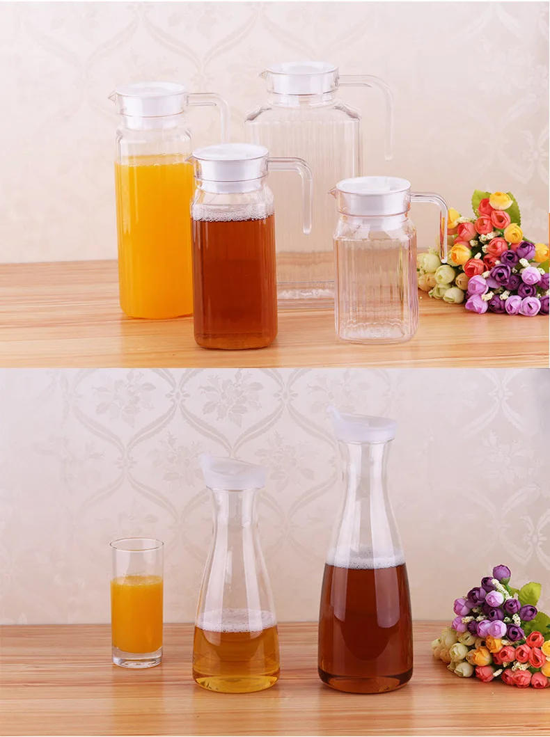 Description Picture 6 of itemLarge Capacity Plastic Fruit Juice Milk Pot Bar Party Wine Beer Bottle Beverage Cold Water Kettles Anti-fall Water Pitcher Jug