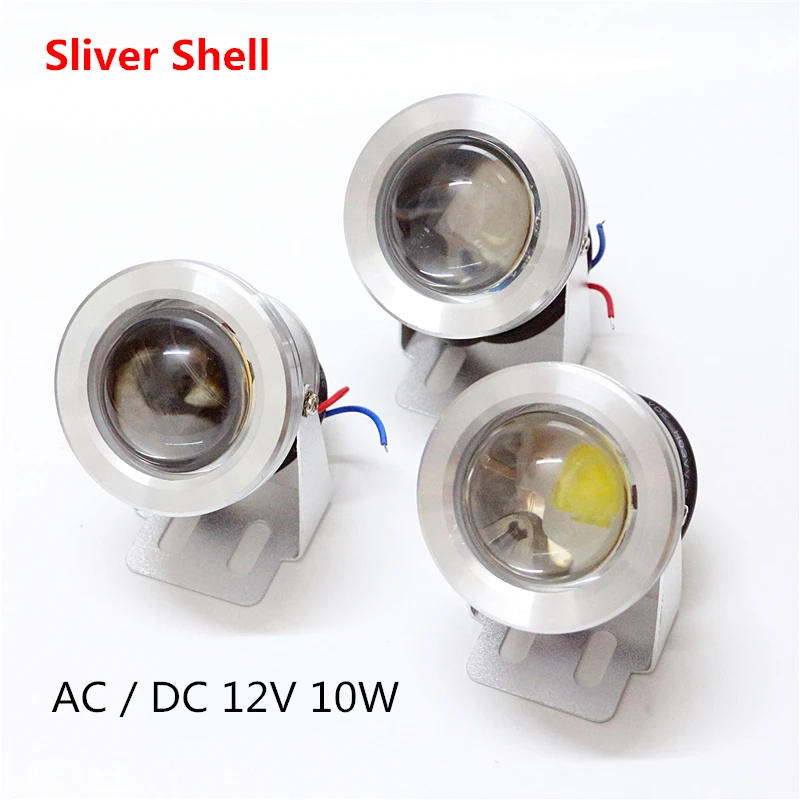 Description Picture 3 of itemAC / DC 12V 10W Black LED Underwater light Waterproof IP67 LED Flood light White / Warm white / RGB Spotlight With Convex Glass