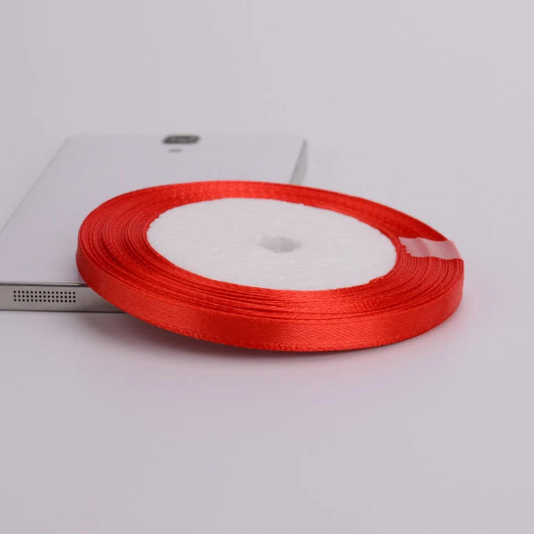 Description Picture 4 of item25Yard/roll 6mm-75mm  Red Satin Ribbon Bow Craft Wedding Party Decor Gift Wrapping Scrapbooking Supplies DIY Packing Material