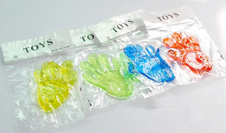 Description Picture 3 of item10Pcs Sticky Hands Kids Party Favors Supplies Carnival Prize Assorted Colors Pinata Funny party favors for children Dressing