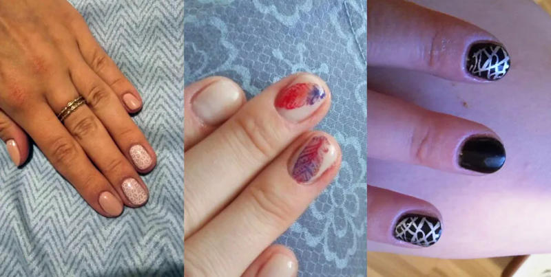 Description Picture 5 of itemKimcci Nail Stamping Plates Nail Art Templates Stencils Lace Flower Animal DIY Image Plastic Salon Beauty Polish Manicure Tools