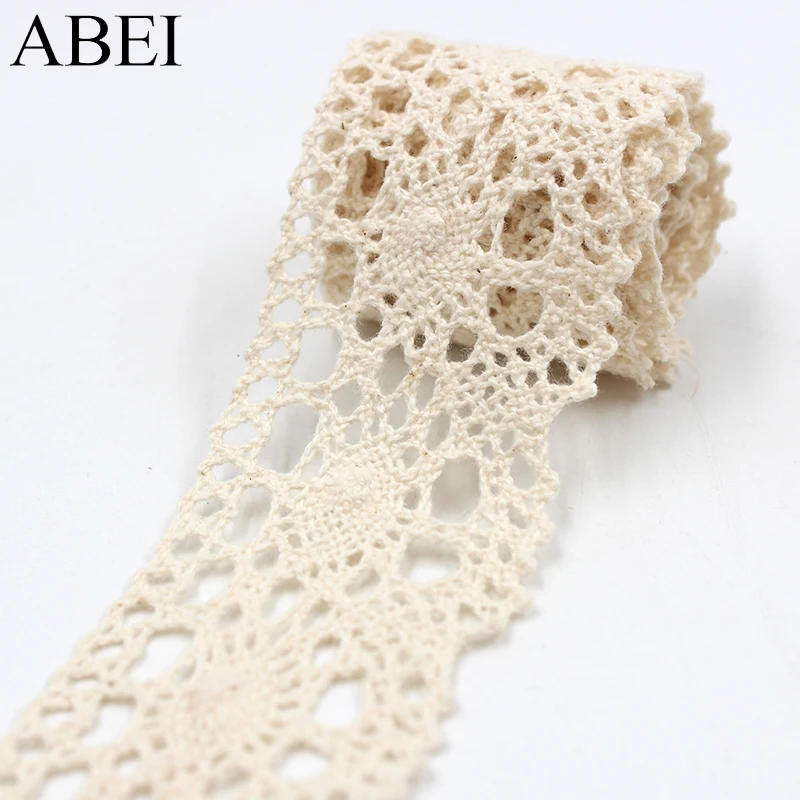 Description Picture 4 of item10yards/lot Quality vintage Cotton Lace Ribbon Garment Apparel Wrap Embellishment Diy Wedding Party Crafts Scrapbooking Decors