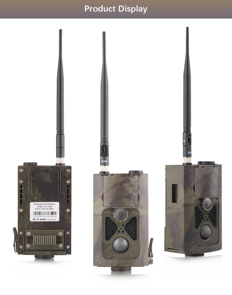 Description Picture 5 of item2G SMS SMTP Trail Camera Photo Traps Cellular Mobile Hunting Wildlife Cameras HC550M Wireless Surveillance Cams