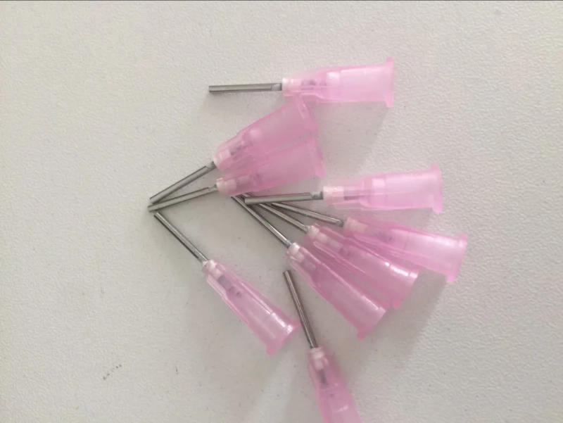 Description Picture 5 of item100pcs 18G Precision passivated S.S. Dispense Tip with PP Safetylok hub, 0.5" Tubing Length glue dispenser needles DropShipping