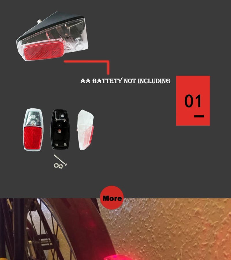 Description Picture 5 of itemJueshuai MTB Road Bike Mudguard With LED Rear Light Bike Fender Wings Cycling Mountain Bike Durable Fenders Cycling Accessories