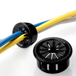 10pcs Plastic buckle Desk Wire Hole Cover Dust plug computer Grommet 35mm Table Cable Outlet Port seal rings Wire rack organizer