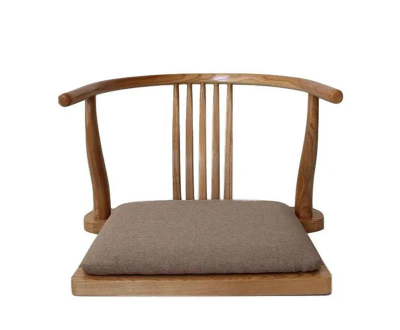 Description Picture 3 of itemZaisu Legless Chair for Sitting on The Floor Unique Janpanese Tatami Armchair Seat with Cushion Living Room Accent Furniture