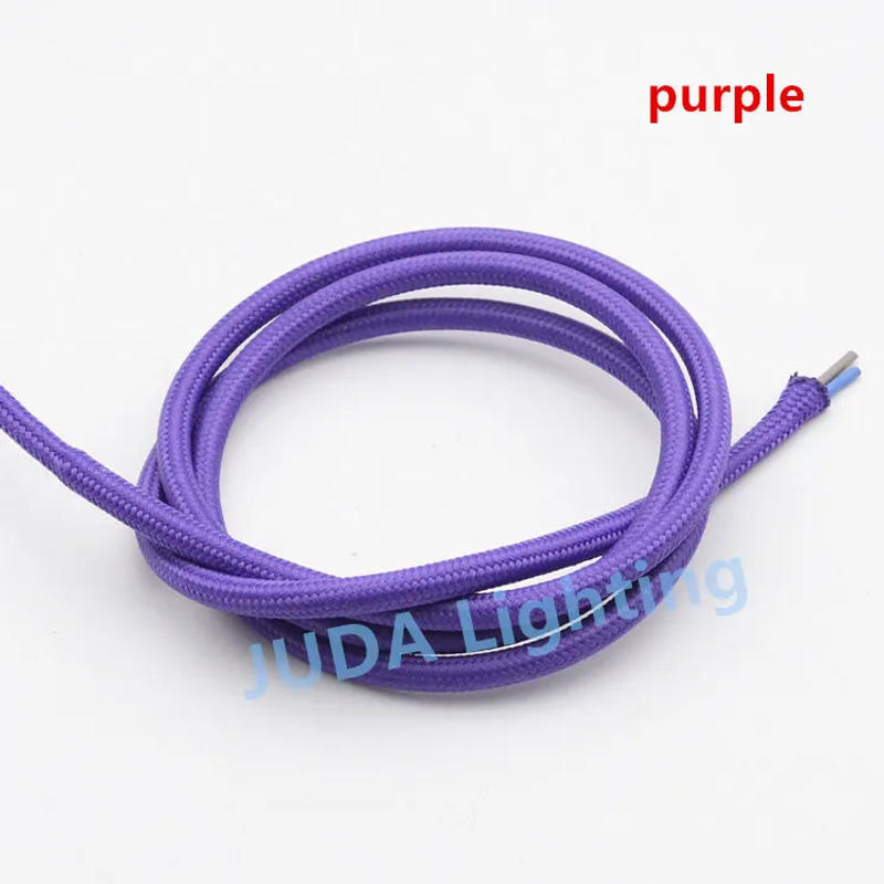 Description Picture 5 of itemColorful braided wire cable Cable Assemblies Electrical Wires for ceiling rose canopy led pendant light chandeliers ceiling lamp
