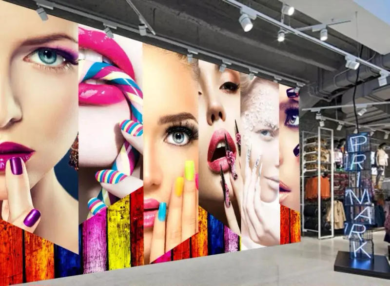Description Picture 6 of itemCustom wallpaper 3d mural retro make-up tooling wall Fashionable clothing beauty salon decoration painting Hair and nail murals
