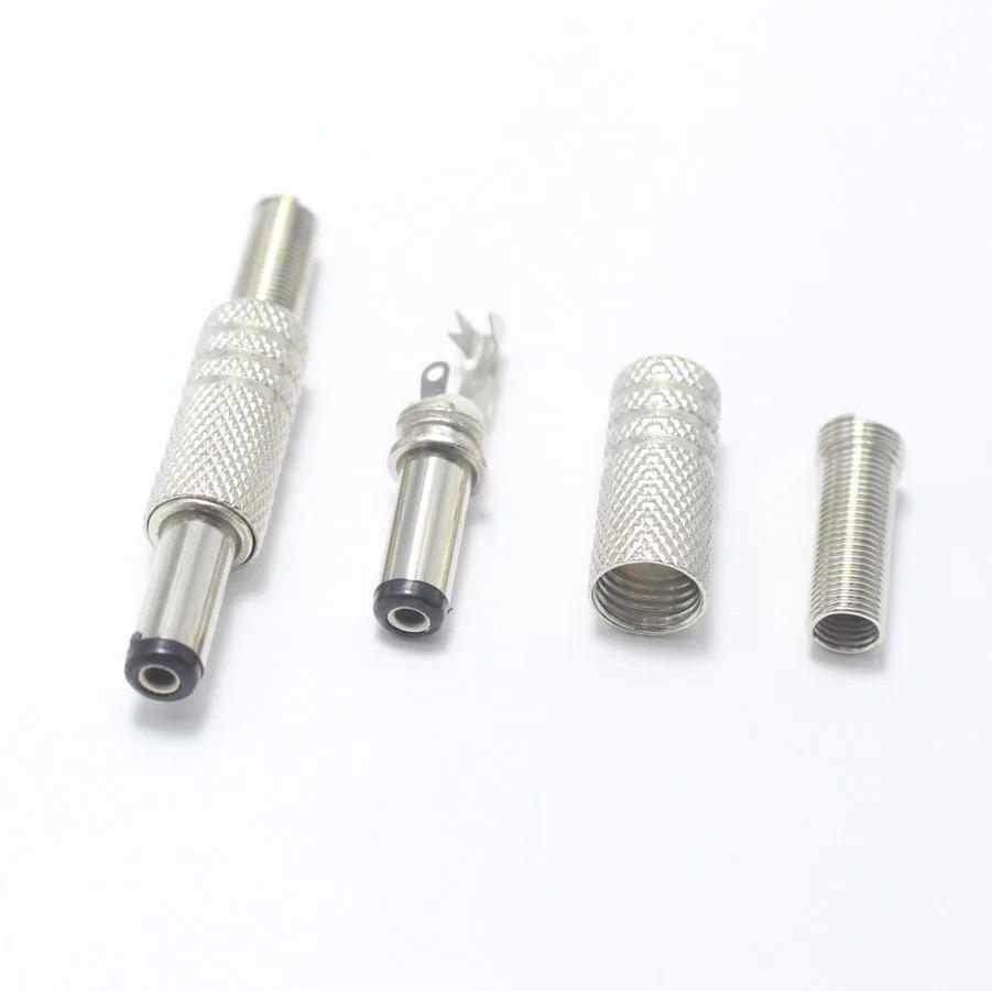 Description Picture 2 of item1pcs 5.5*2.5mm DC Power Plug 5.5mm * 2.5mm Metal Male Plugs Connector 14mm Long Type Adapter for OD5mm Cable