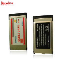BC628 Express Card ExpressCard 34 54mm to 2 Ports Hidden Inside USB 3.0 Adapter Converter USB3.0 expansion Card