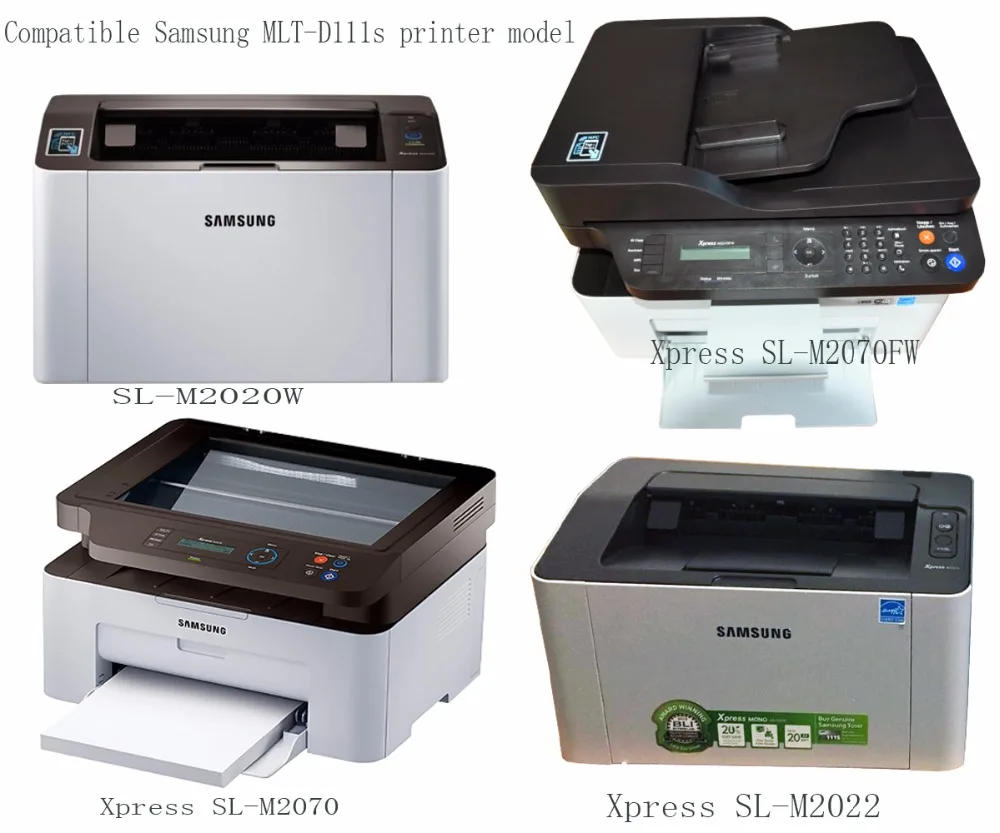 Description Picture 3 of itemCompatible samsung mlt d111s black toner cartridge for xpress m2020 m2020w m2022 m2021 m2070 m2070fw m2071fh