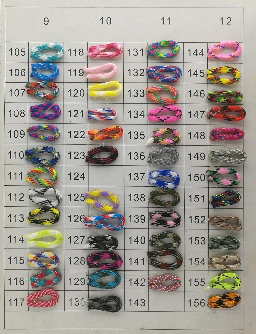 Description Picture 6 of itemIQiuhike 208 Colors 5 Meters Paracord 550 Parachute Cord Lanyard Rope Spec Type III 7Strand Climbing Camping Survival Equipment