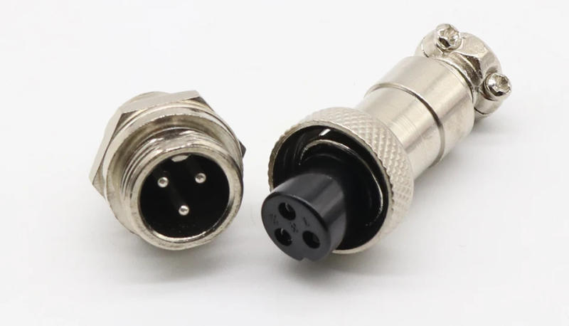 Description Picture 4 of item1pcs GX12 3 Pin Male & Female 12mm Wire Panel Connector Aviation Plug L89 GX12 Circular Connector Socket Plug