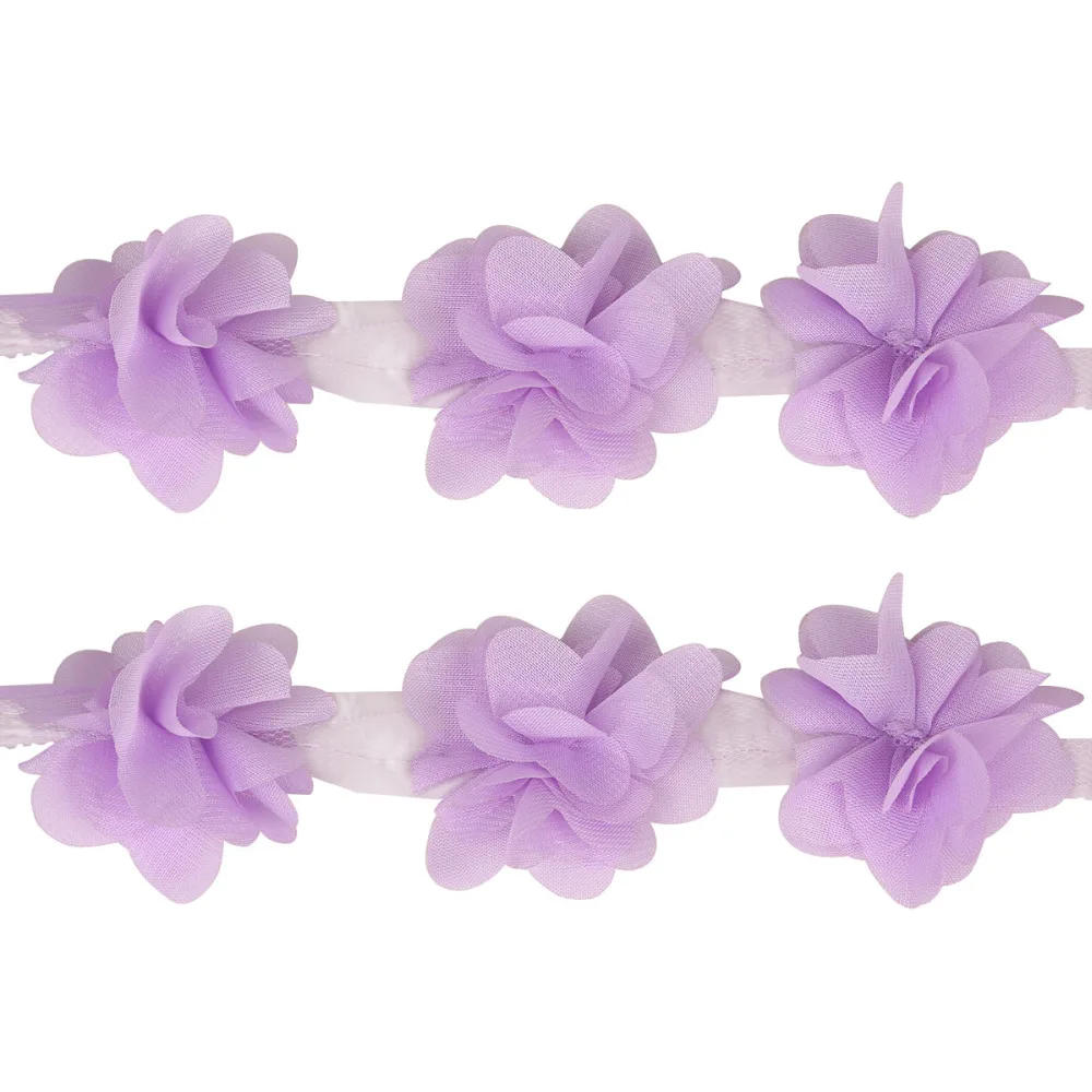 Description Picture 3 of item2Yards/lot Multi Colors Width 5cm 3D Chiffon Cluster Flowers Lace Dress Decoration Lace Fabric Applique Trimming Sewing Supplies