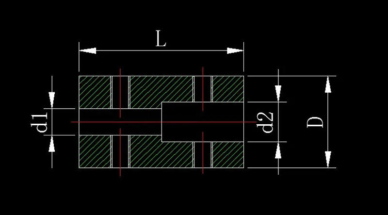 Description Picture 3 of item6pcs Aluminum Alloy Rigid Coupling Bore 1mm 2mm 3.17mm 4mm 5mm 6mm Motor Shaft Coupler Connector Motor Stepper 3D Printer Parts