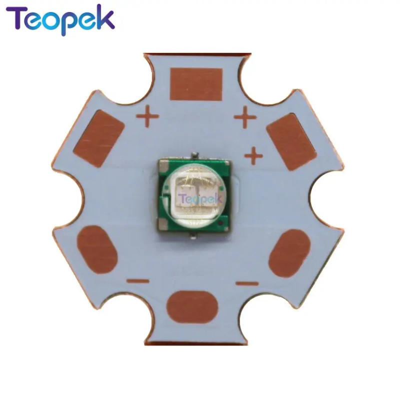 Description Picture 4 of item2Pcs Epileds 5W 5050 Led Emitter Light Royal Blue Green Red On 20MM PCB Board For Fishing Lamp