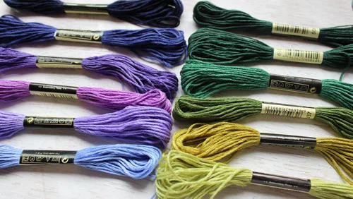 Description Picture 6 of itemNew 50 Pcs Random Color Embroidery Diy Cotton Line Branch Threads Similar Dmc Thread Floss Skein Cross Stitch Thread