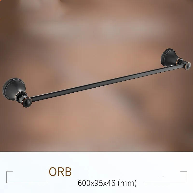 Description Picture 4 of itemOil Rubbed Bronze 4-Piece Bathroom Hardware Accessory Set  towel rack bar Toothbrush cup holder