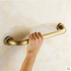 High Quality 40 cm brass bathroom armrest handle antique strong bathtub armrest handrail Grab Bars Hand Safety bar