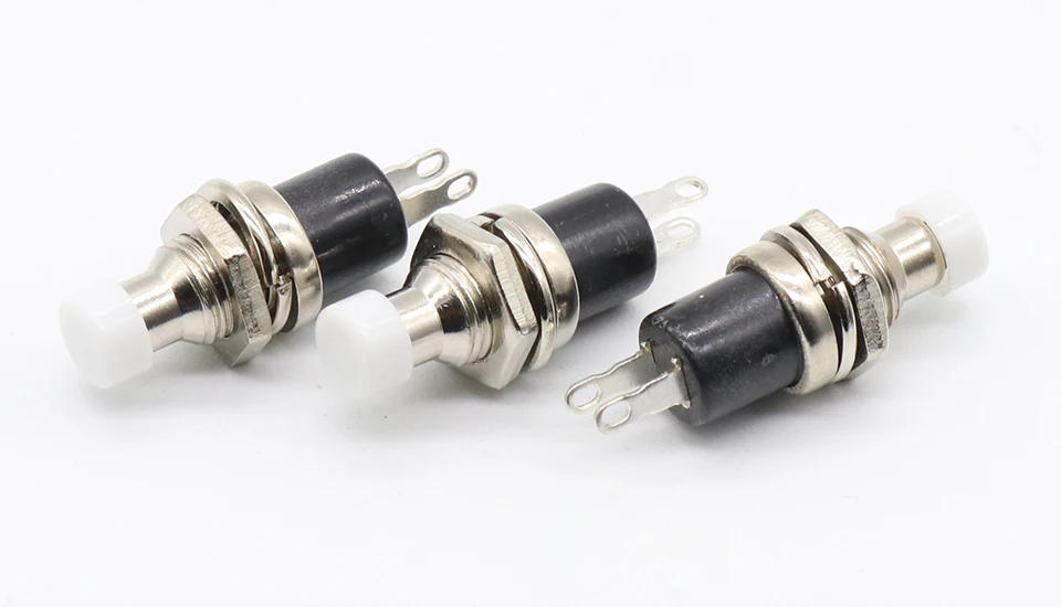 Description Picture 3 of itemIMC Hot 10Pcs White Cap SPST Momentary Mini Pushbutton Switch DC 50V 0.3A
