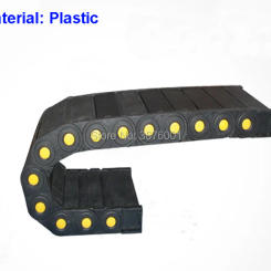 1Pcs 35x100 1M Transmission Chains Closed Fully Enclosed Plastic Towline Cable Drag Chain Bending Radius (R)=75,100,125mm