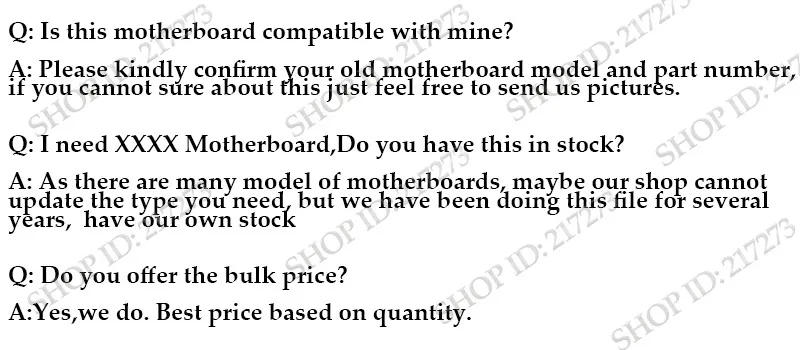 Description Picture 5 of itemNOKOTION Extra Fee for Laptop Motherboard shipping