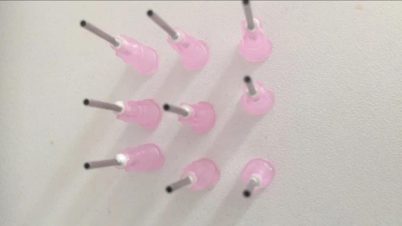 Description Picture 4 of item100pcs 18G Precision passivated S.S. Dispense Tip with PP Safetylok hub, 0.5" Tubing Length glue dispenser needles DropShipping