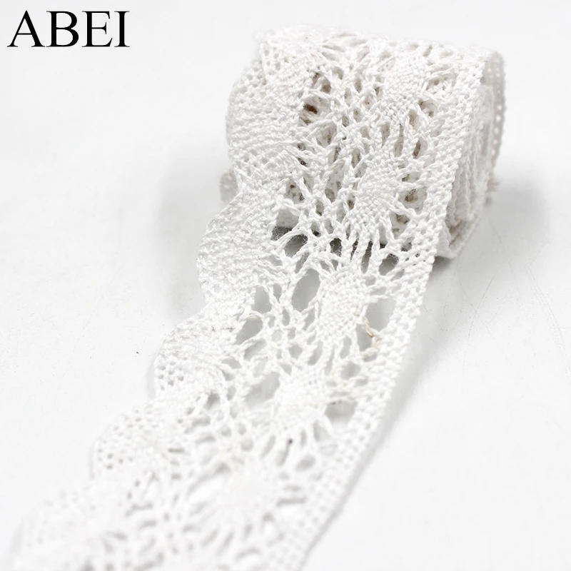 Description Picture 5 of item10yards/lot Quality vintage Cotton Lace Ribbon Garment Apparel Wrap Embellishment Diy Wedding Party Crafts Scrapbooking Decors