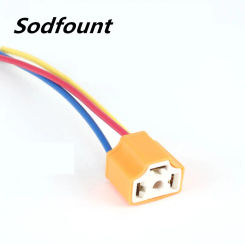 3pin car flasher socket 40A ceramic socket universal relay seat connector