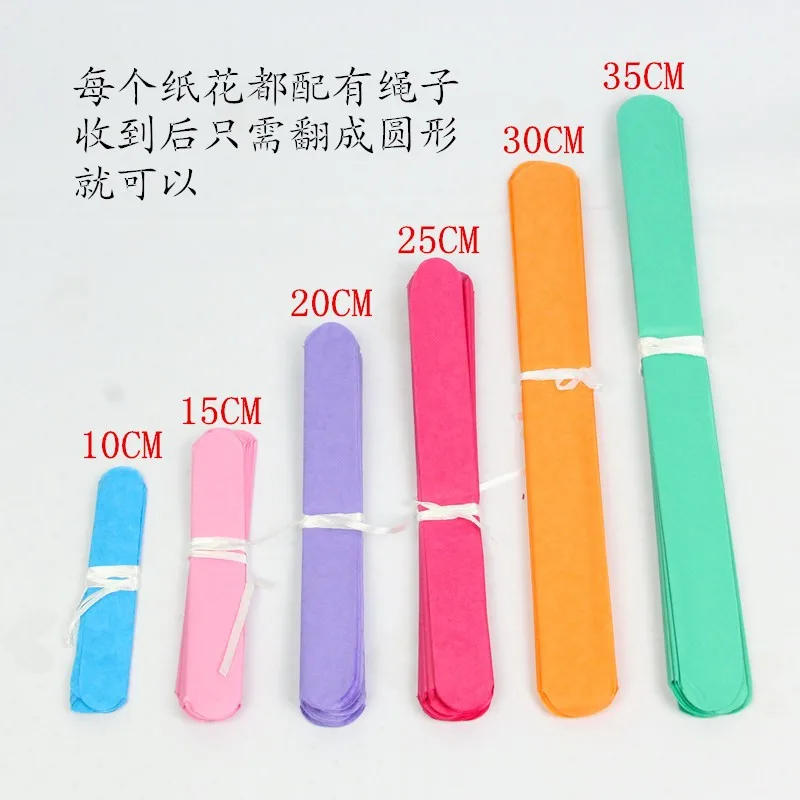 Description Picture 5 of itemHot sale 1 pcs 15cm=6 inch Tissue Paper Flowers paper pom poms balls lanterns Party Decor Craft Wedding multi color option balls