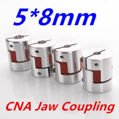 2 pcs 5 mm to 8 mm CNC Motor Jaw Shaft Coupler Flexible Coupling Spider Flexible 5*8mm