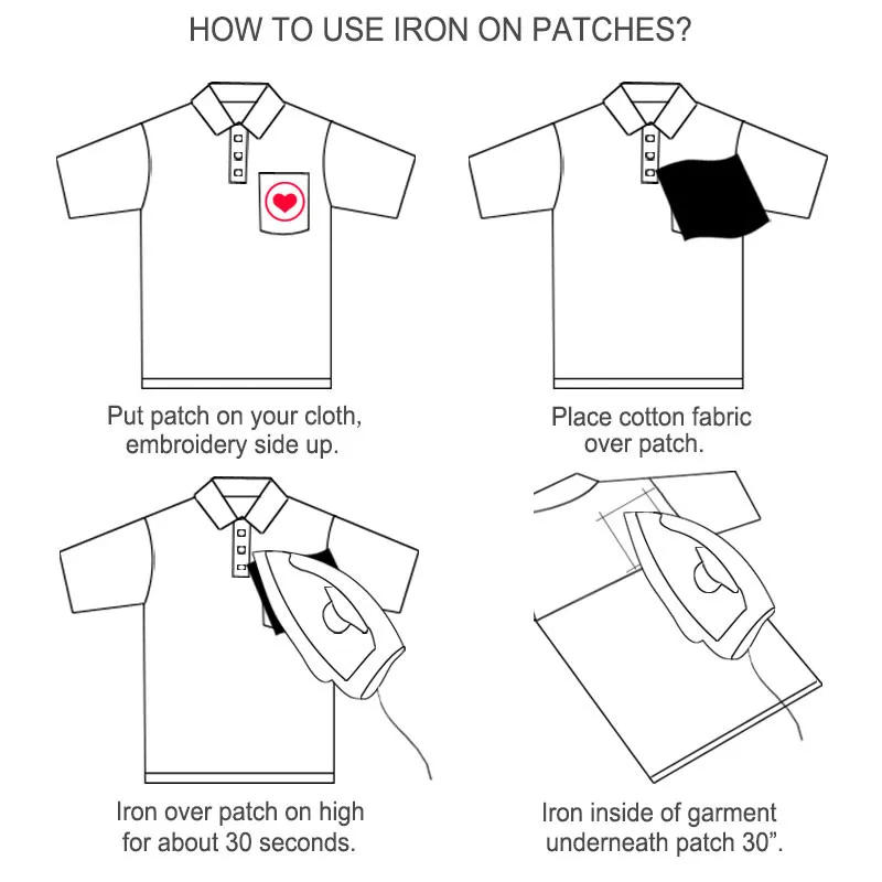 Description Picture 2 of itemBeautiful Rose Flowers Embroidery Iron On Patches For DIY Crafts Clothing Custom Stickers Stripes Applique Hole Repair Dresses