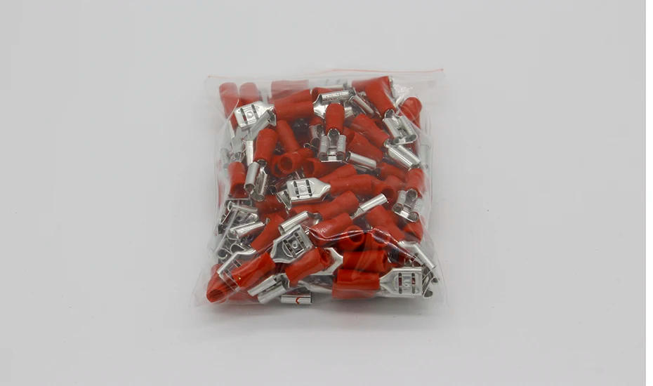 Description Picture 4 of itemFDD1.25-250 insulating Female Insulated Electrical Crimp Terminal Connectors Cable Wire Connector 100PCS/Pack FDD1-250 FDD
