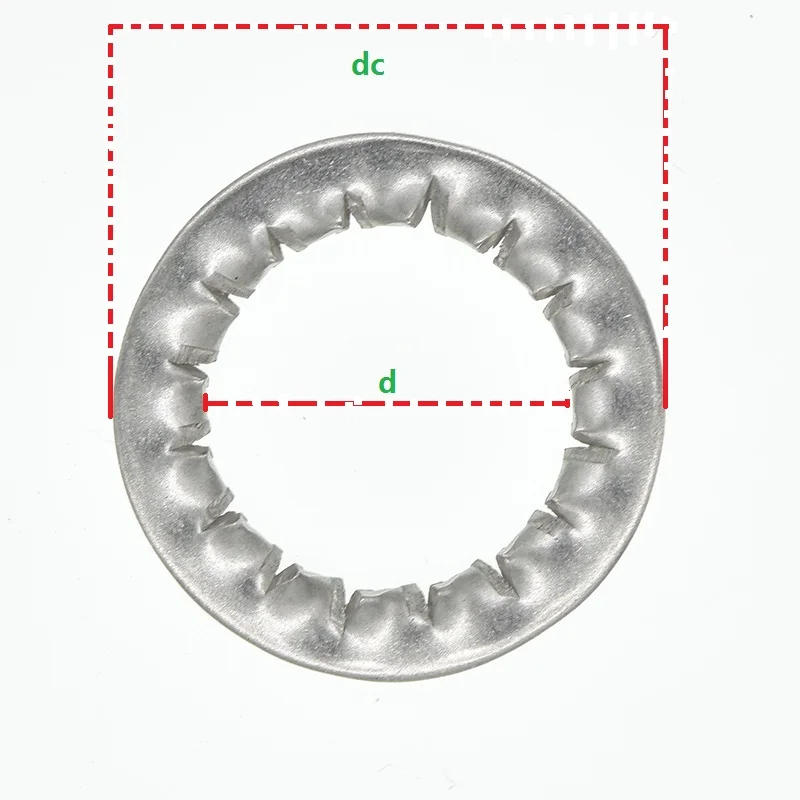 Description Picture 2 of itemDIN6798J Internal Tooth Lock Washer Metric Star Washer M3 M4 M5 M6 M8 M10 M12 M14 M16 M18 M20 304 Stainless Steel Gasket