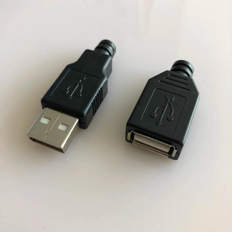 Description Picture 2 of item10pcs/lot USB 2.0 Male Female Connectors Plug Welding Data OTG Line Wire Cable Connector DIY Accessories Drop Shipping YT2151