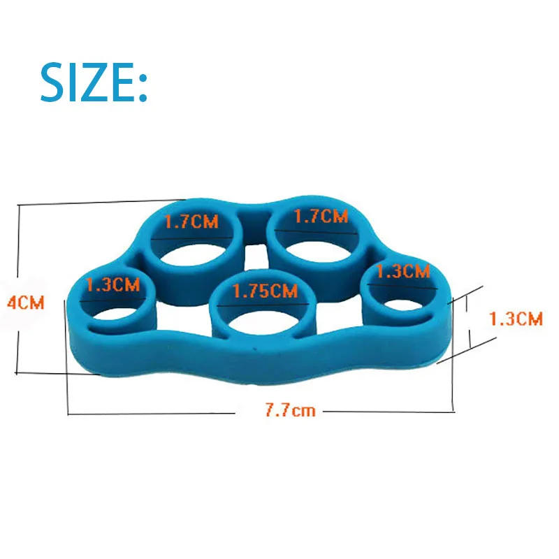 Description Picture 2 of itemHand Gripper Silicone Finger Expander Exercise Hand Grip Wrist Strength Trainer Finger Exerciser Resistance Bands Fitness
