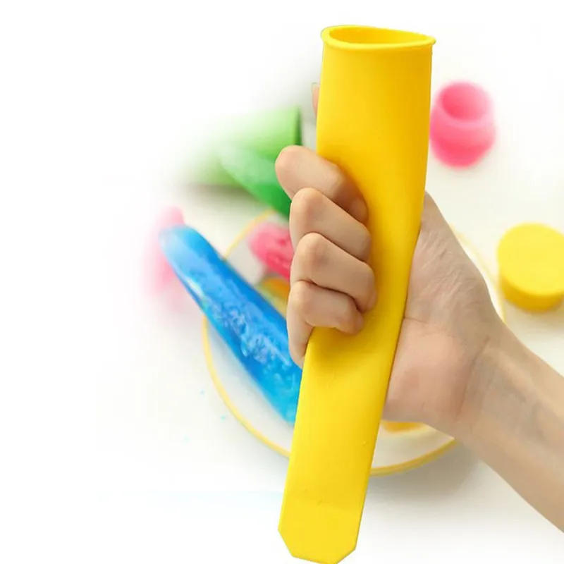 Description Picture 6 of item5pc/lot Summer Popsicle Maker Lolly Mould Kitchen DIY Random Color Food-Grade Silicone Frozen Ice Cream Pop Mold