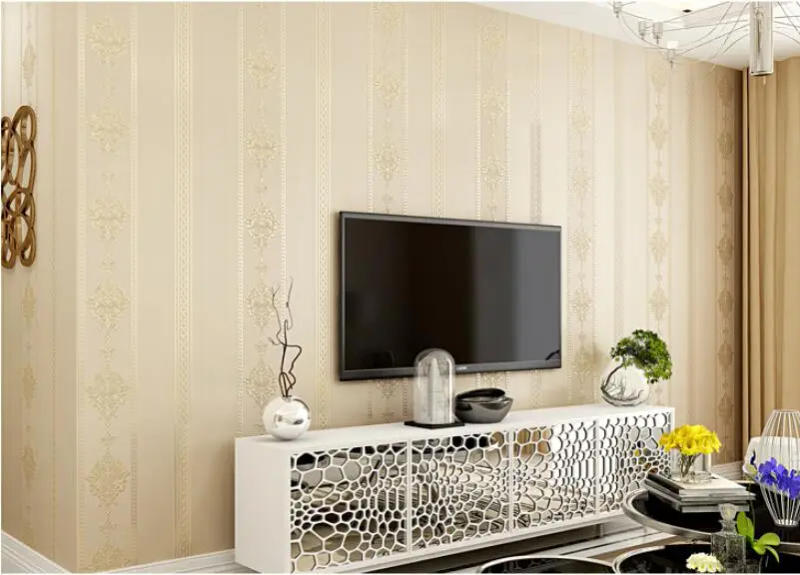 Description Picture 5 of itembeibehang Simple European striped 3D self-adhesive wallpaper waterproof padded bedroom living room TV background wall paper