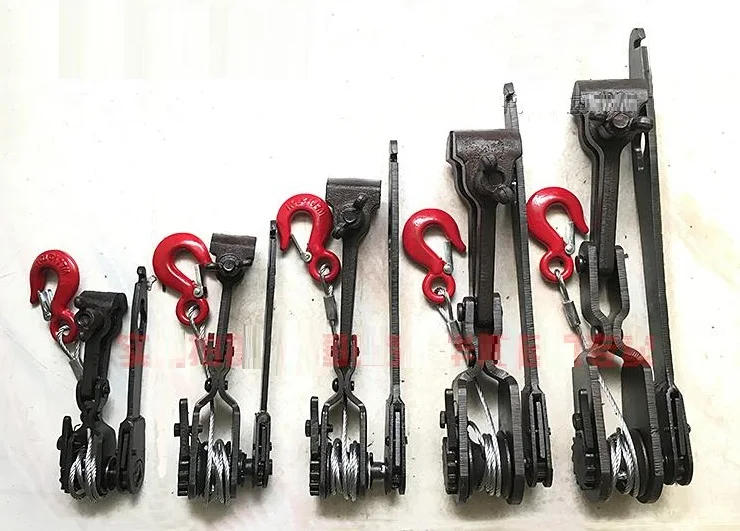 Description Picture 4 of item10" with 1.5M steel wire rope, Greenhouse tensioner Tiger head tensioner clamp for wire, steel strand wire grip iron cable clamp