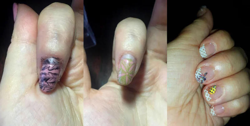 Description Picture 4 of itemKimcci Nail Stamping Plates Nail Art Templates Stencils Lace Flower Animal DIY Image Plastic Salon Beauty Polish Manicure Tools