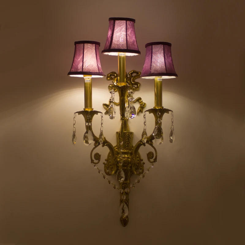 Description Picture 3 of itemModern Copper European-style Brass Lamp Wall Light W36cm H70cm 100% Copper Indoor Lighting Classical Vintage Wall Sconce