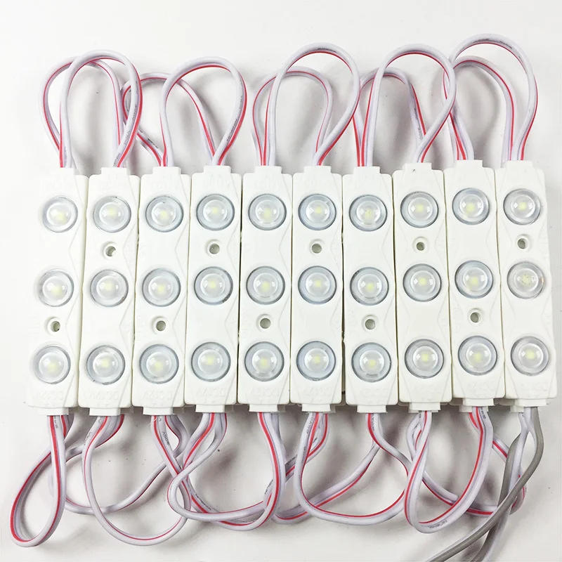 Description Picture 6 of item100pcs/lot Constant current 2835 injection LED Module lens 160 degree DC12V 1.5W Waterproof advertising light Cool White