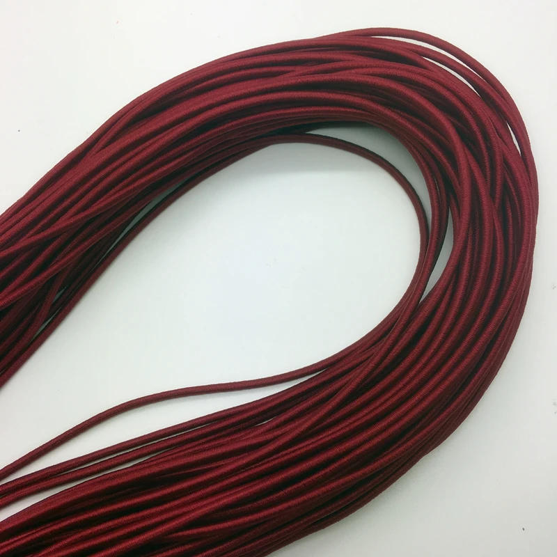 Description Picture 6 of item5yards/lot Army green Trong Elastic Bungee Rope Shock Cord Tie Down DIY Jewelry Making Pick color